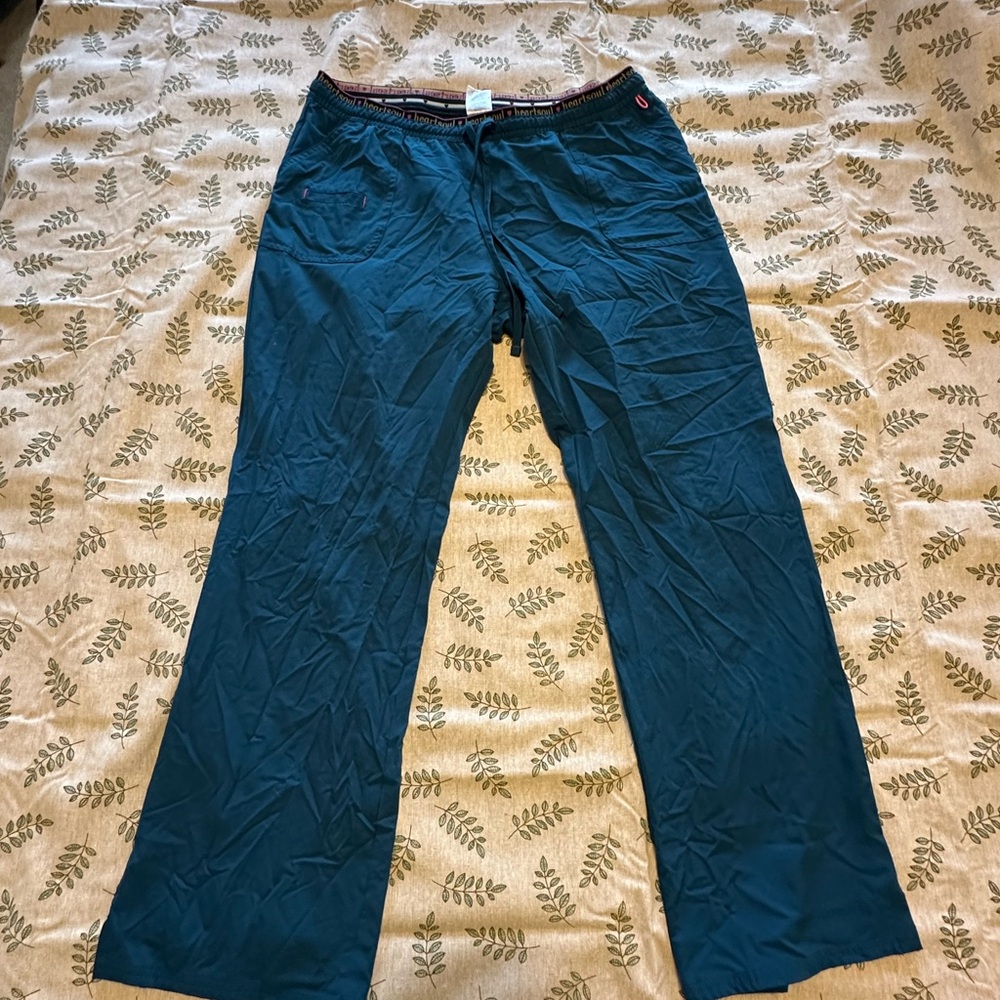 HeartSoul Teal Scrub Pants